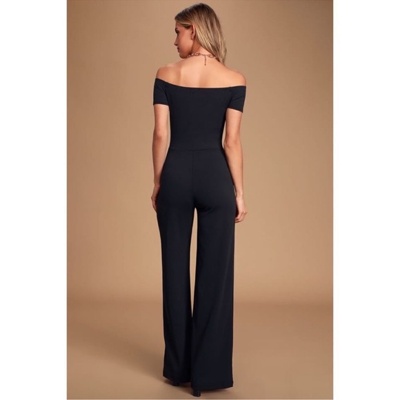 Lulus off the shoulder jumpsuit - Picture 3 of 10